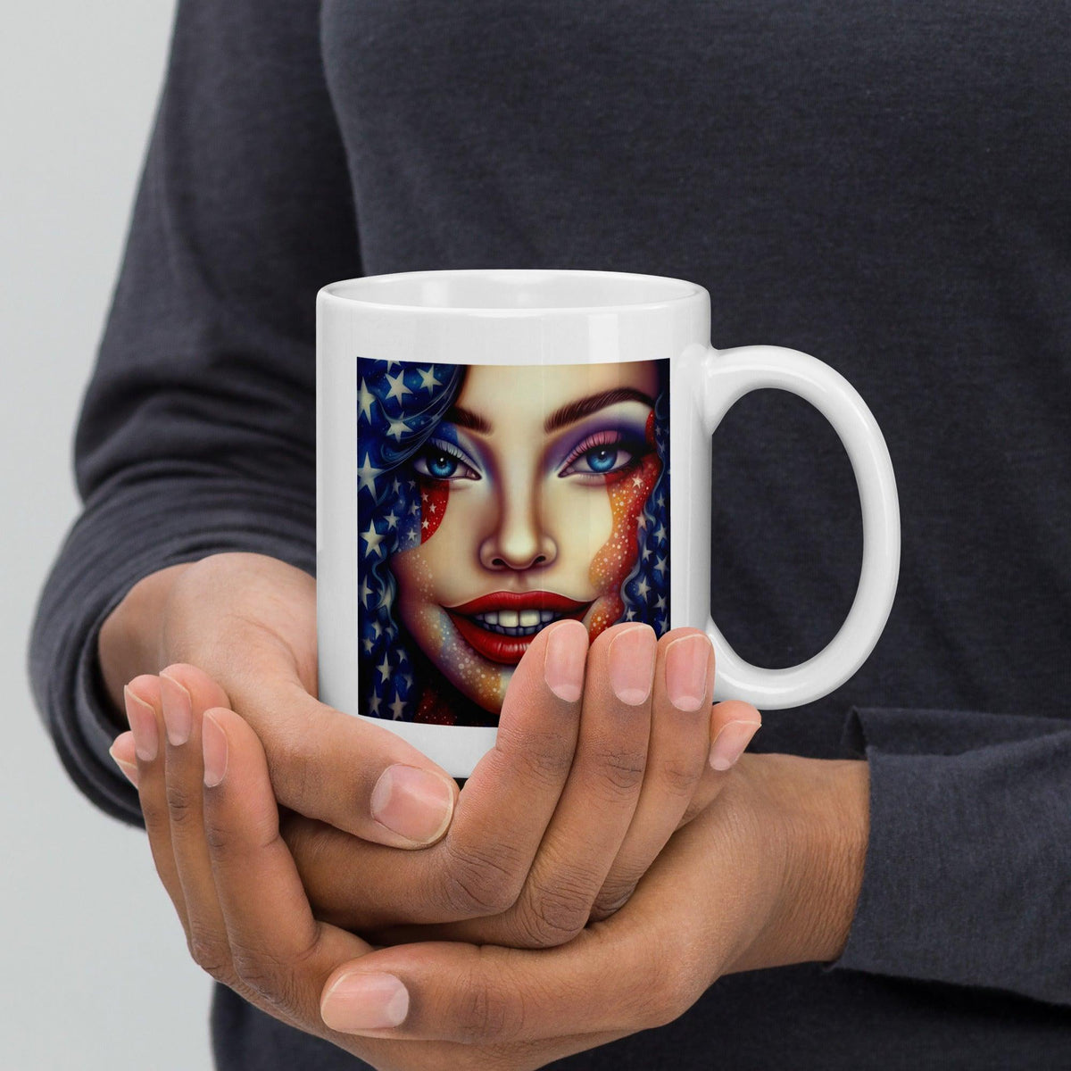 Freedom Forever White Glossy Mug - Beyond T-shirts