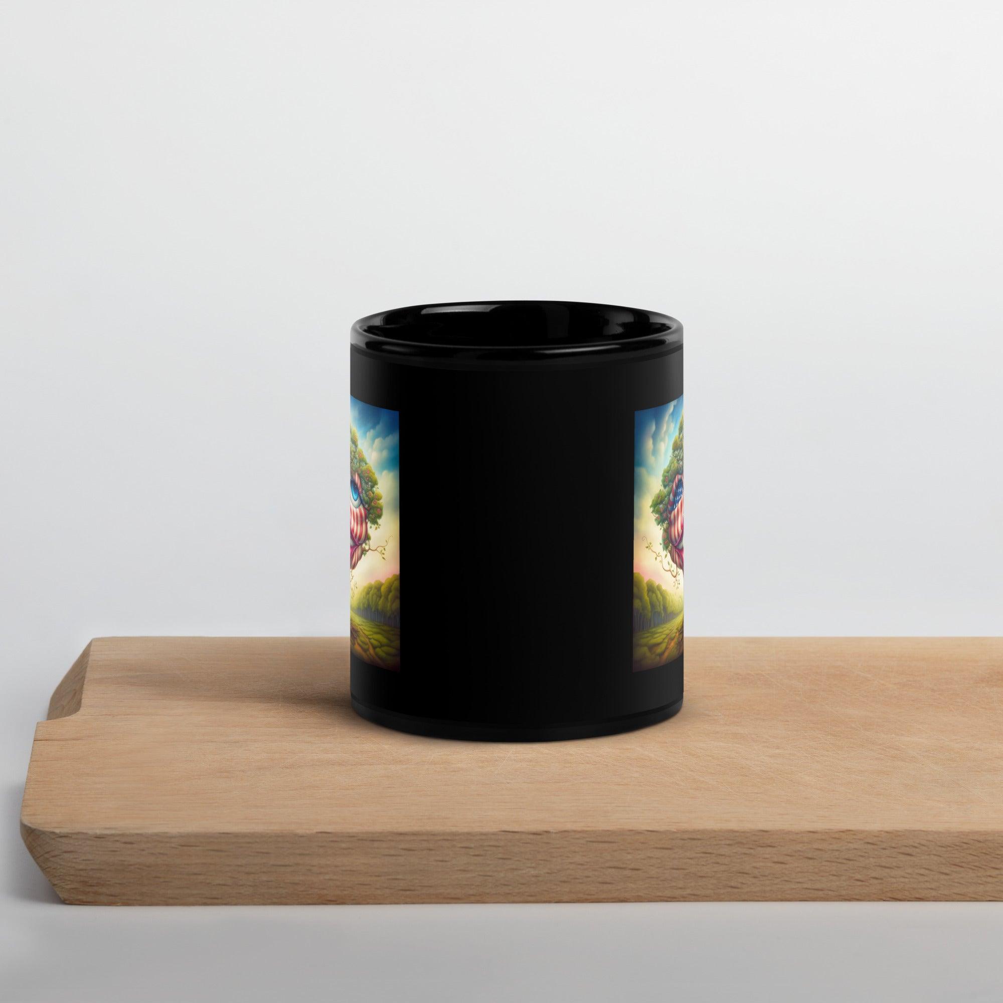 Freedom Mosaics Black Glossy Mug - Beyond T-shirts