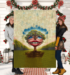 Freedom Mosaics Sherpa Blanket - Beyond T-shirts