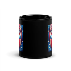 Freedom Reigns Black Glossy Mug - Beyond T-shirts