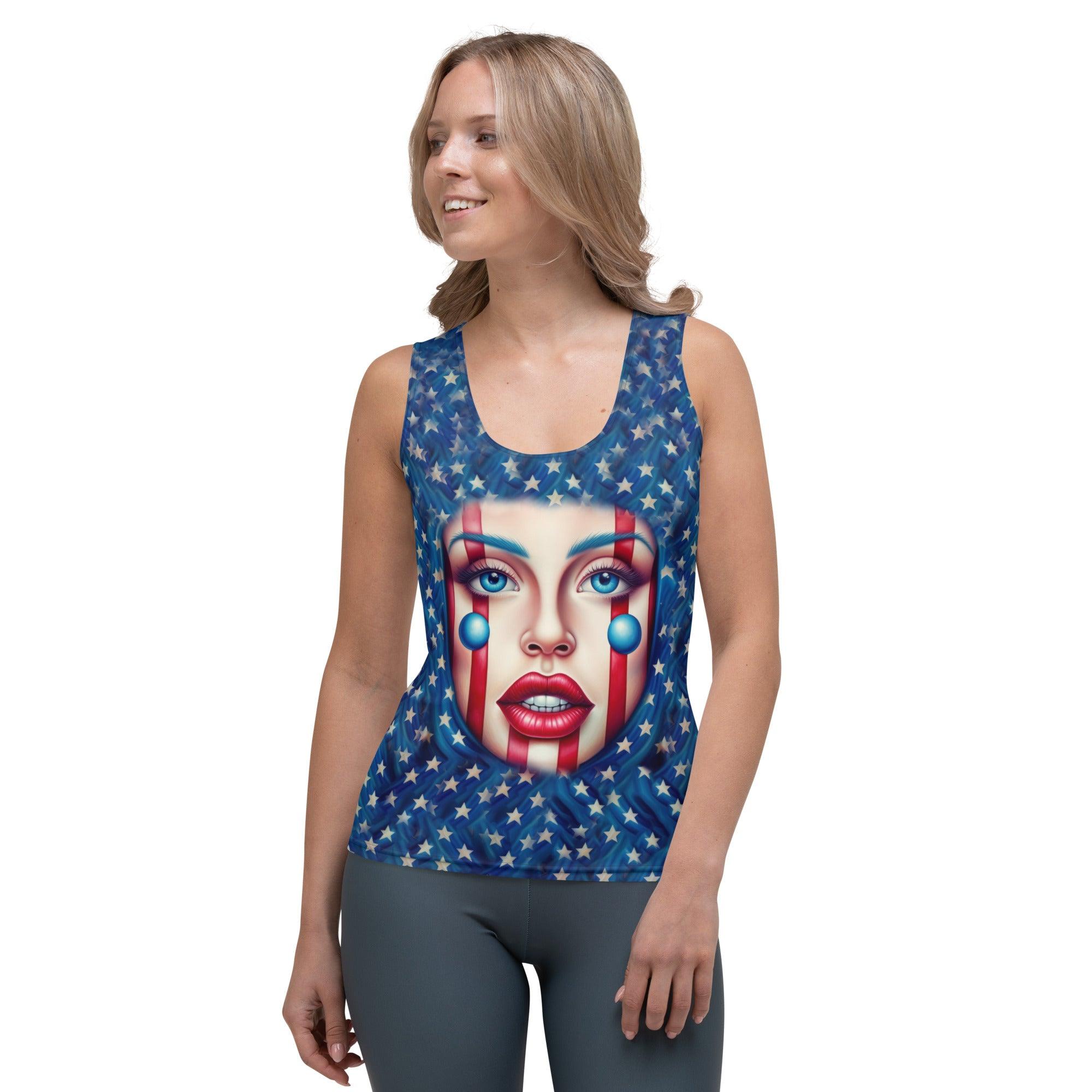 Freedom Reigns Sublimation Cut & Sew Tank Top - Beyond T-shirts