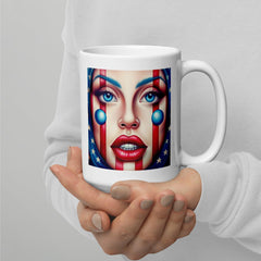 Freedom Reigns White Glossy Mug - Beyond T-shirts