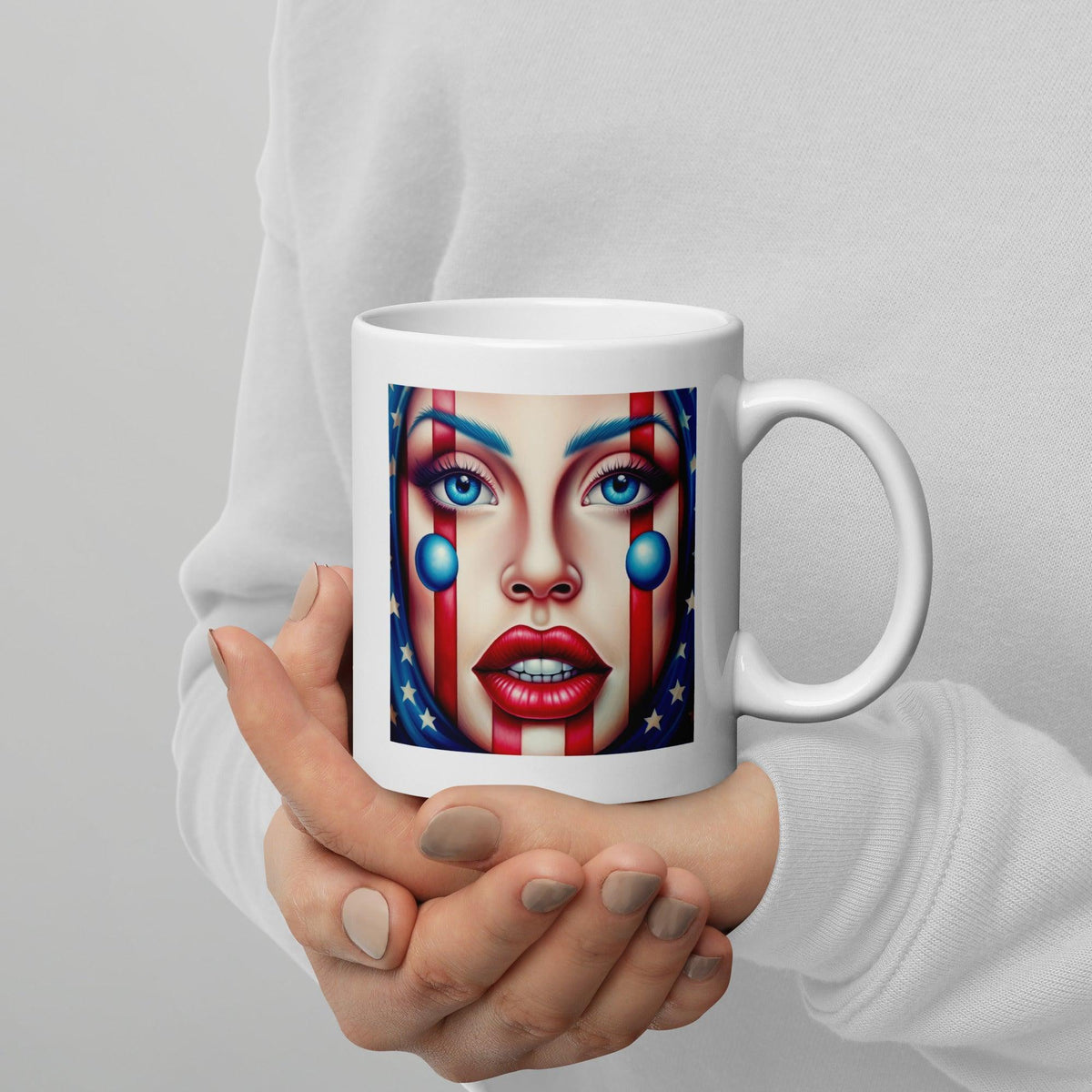 Freedom Reigns White Glossy Mug - Beyond T-shirts