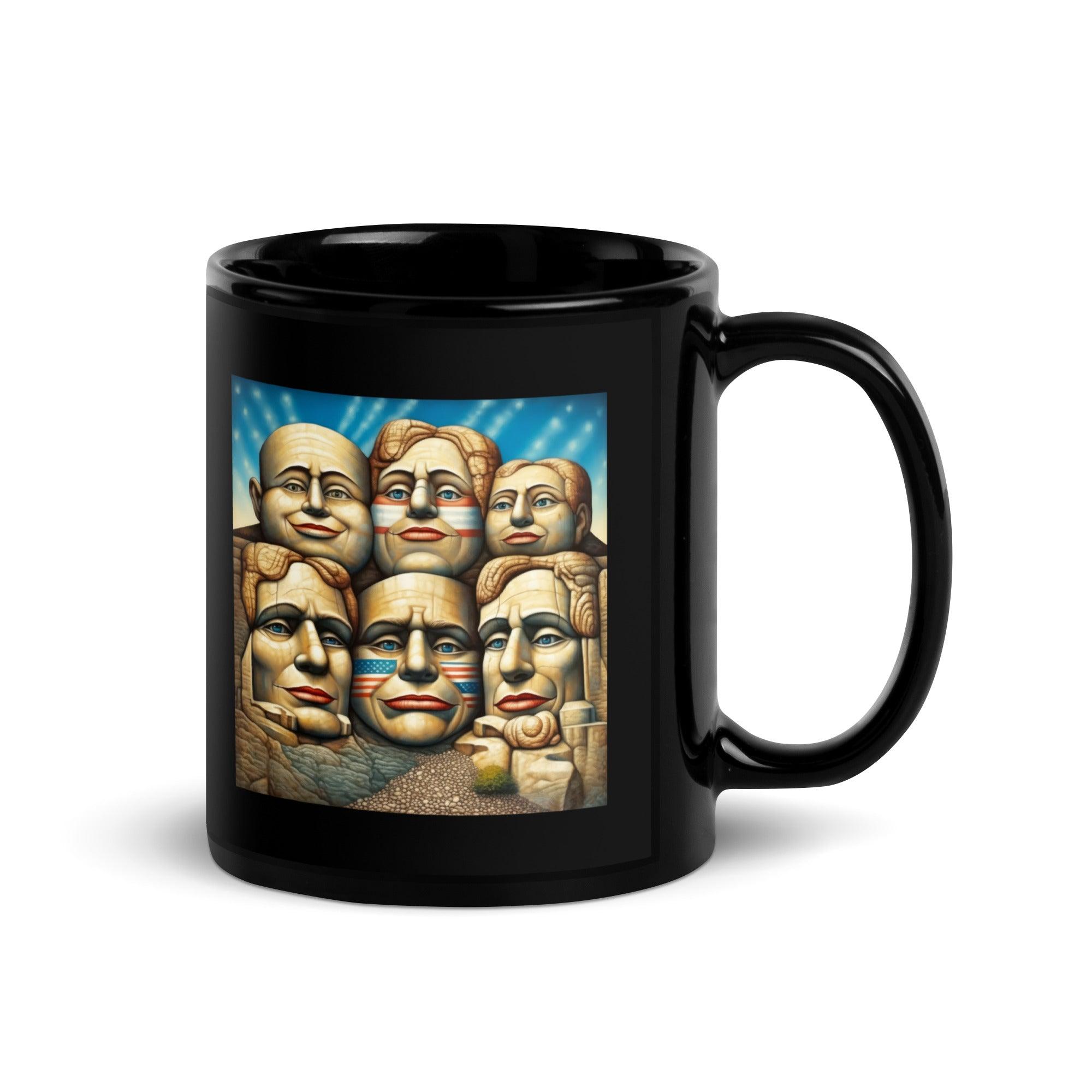 Freedom Sculptures Black Glossy Mug - Beyond T-shirts