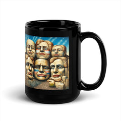 Freedom Sculptures Black Glossy Mug - Beyond T-shirts