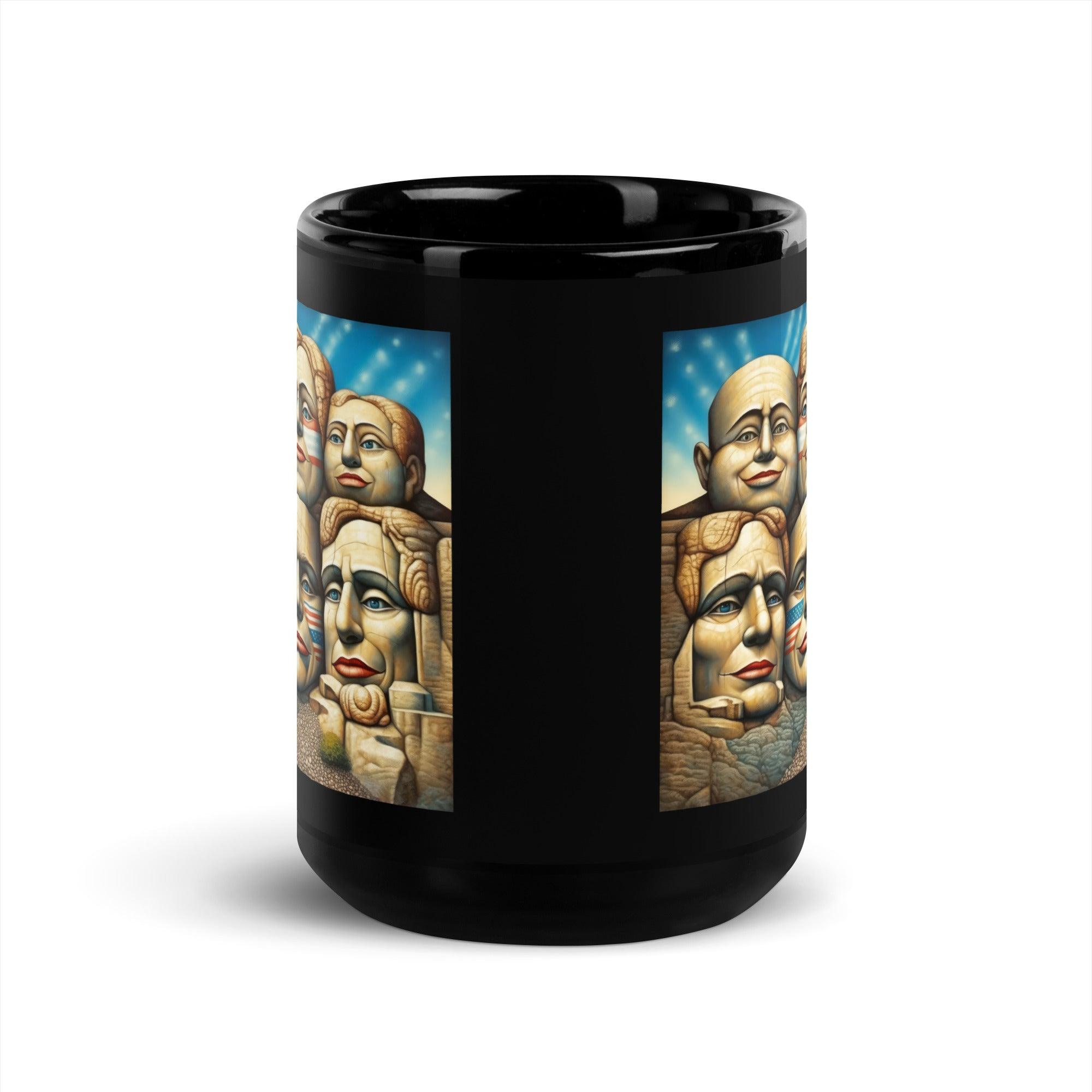 Freedom Sculptures Black Glossy Mug - Beyond T-shirts