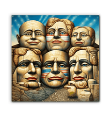 Freedom Sculptures Wrapped Canvas - Beyond T-shirts