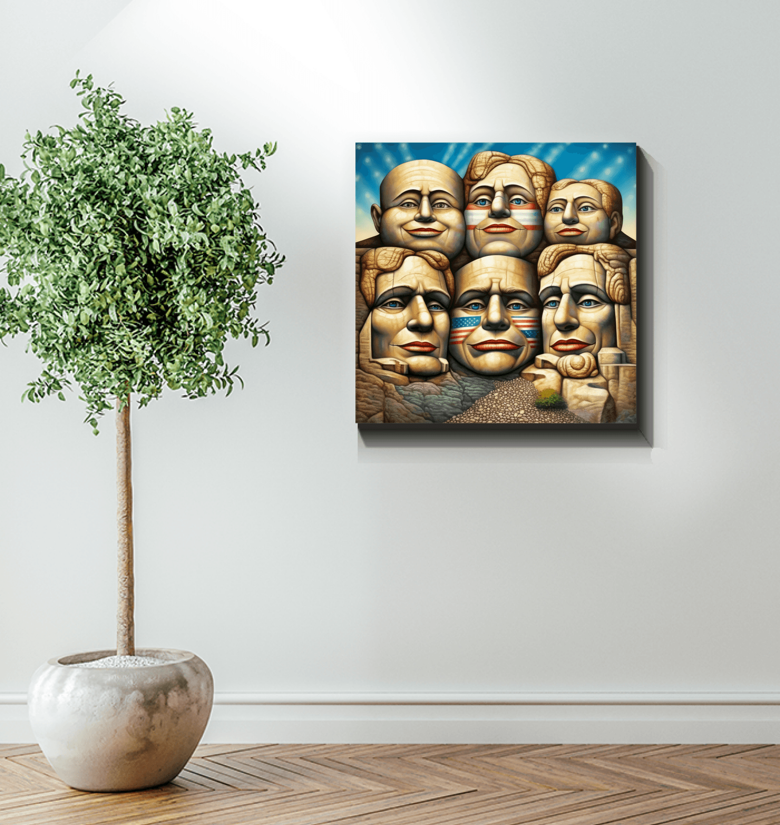 Freedom Sculptures Wrapped Canvas - Beyond T-shirts