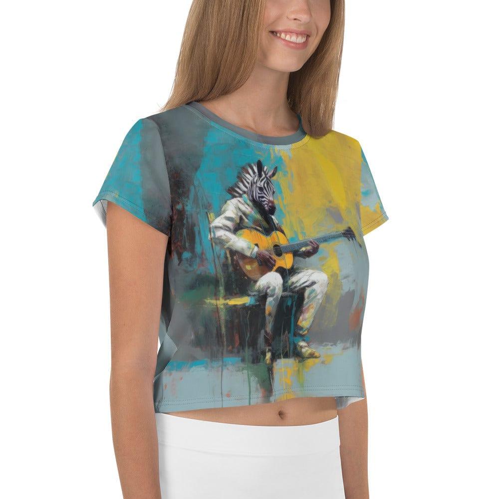 Fretboard Fantasia All-Over Print Crop Tee - Beyond T-shirts