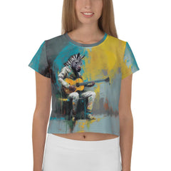 Fretboard Fantasia All-Over Print Crop Tee - Beyond T-shirts