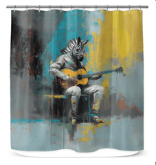 Fretboard Fantasia Shower Curtain - Beyond T-shirts