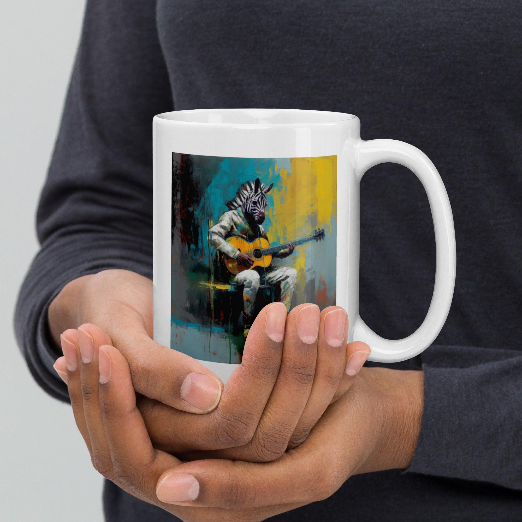 Fretboard Fantasia White Glossy Mug - Beyond T-shirts