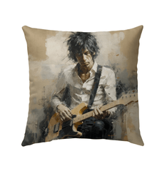 Fretboard Finesse Outdoor Pillow - Beyond T-shirts