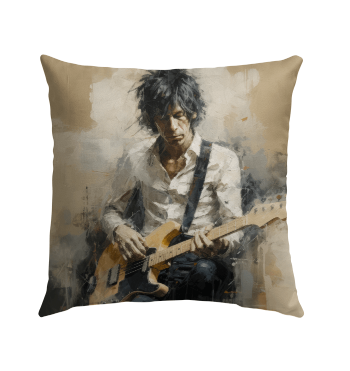 Fretboard Finesse Outdoor Pillow - Beyond T-shirts