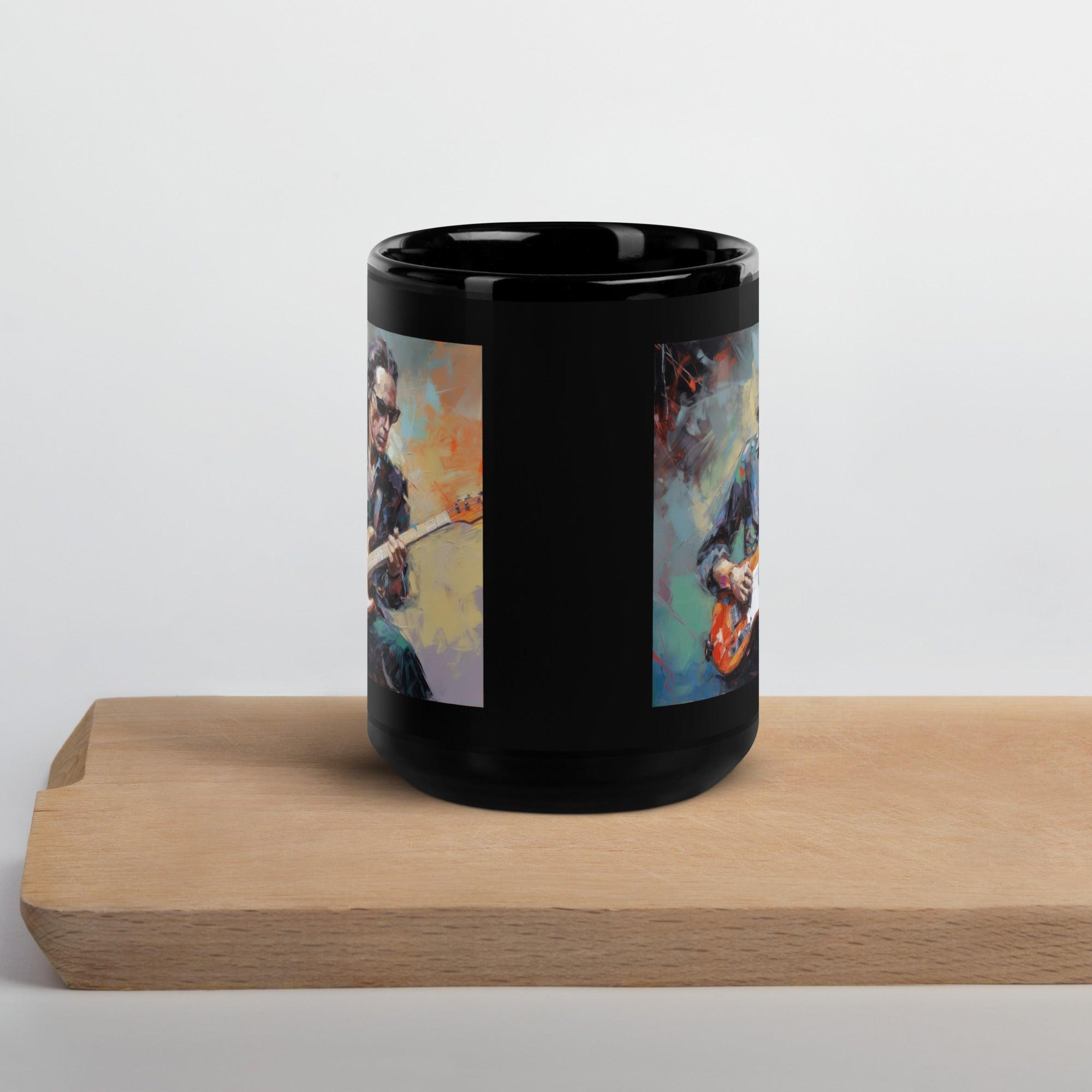 Fretboard Fury Black Glossy Mug - Beyond T-shirts