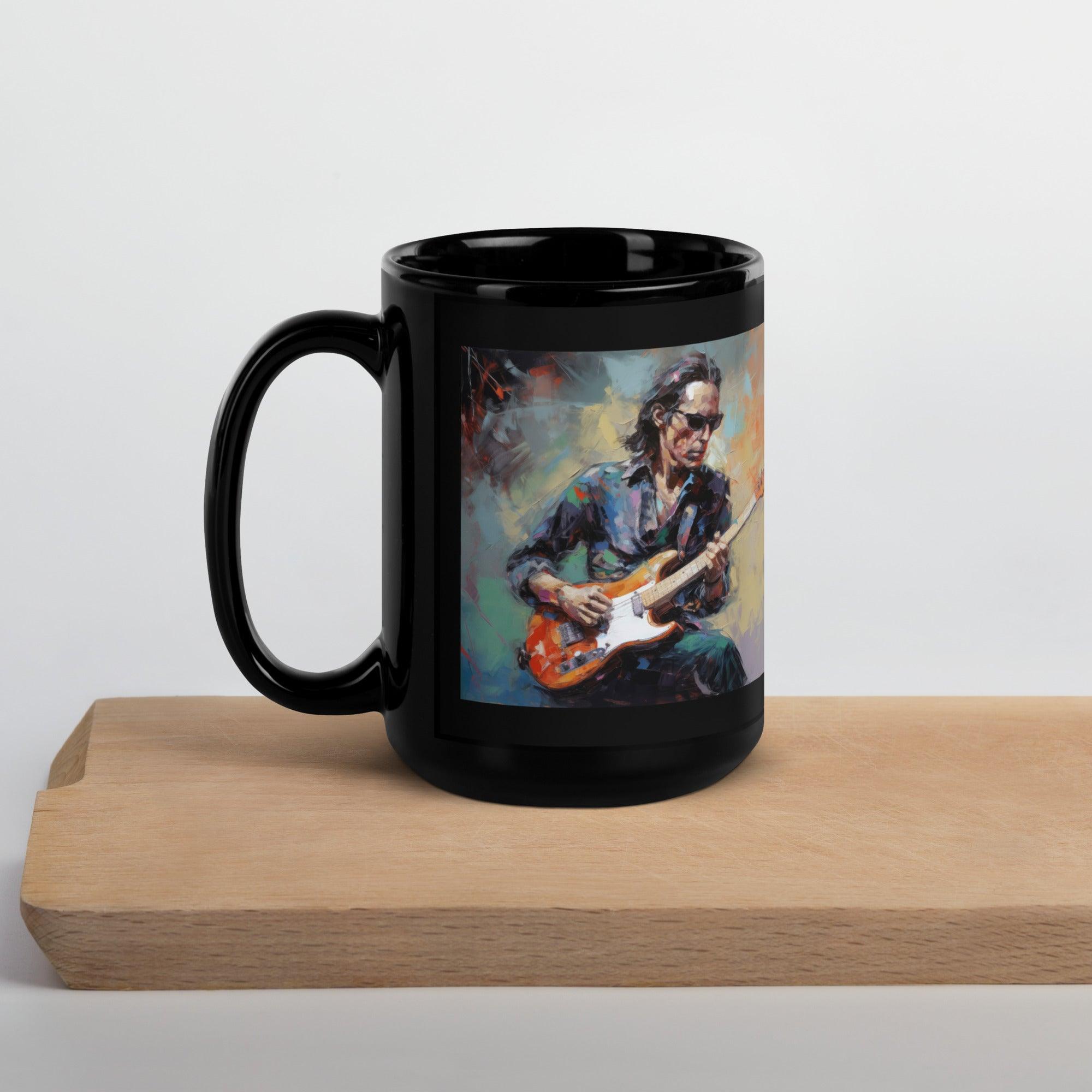 Fretboard Fury Black Glossy Mug - Beyond T-shirts