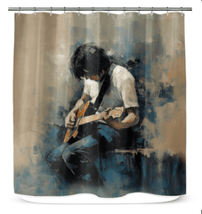 Fretboard Fusion Shower Curtain - Beyond T-shirts