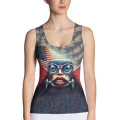 From Sea To Shining Sea Sublimation Cut & Sew Tank Top - Beyond T-shirts