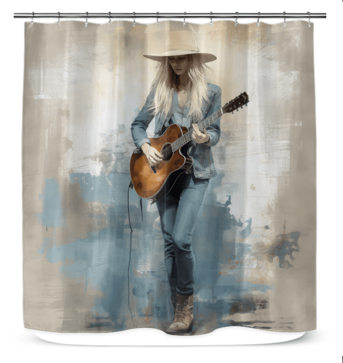 Funky Grooves Shower Curtain - Beyond T-shirts