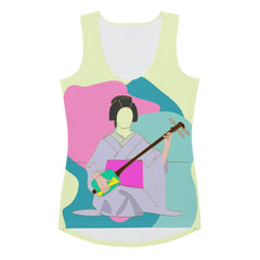 Geisha Sublimation Cut Sew Tank Top - Front View
