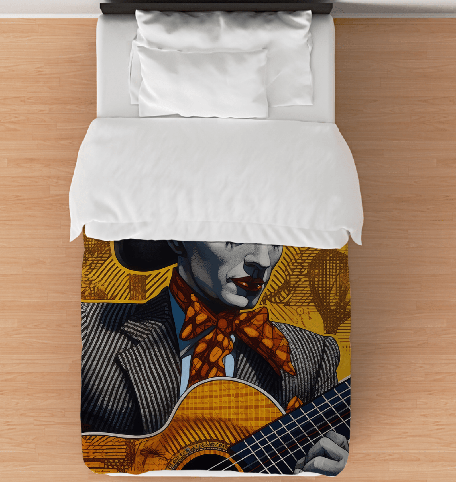Genius Flows Through Music Comforter - Twin - Beyond T-shirts