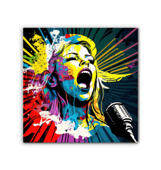 Girl sings with passion wrapped canvas - Beyond T-shirts