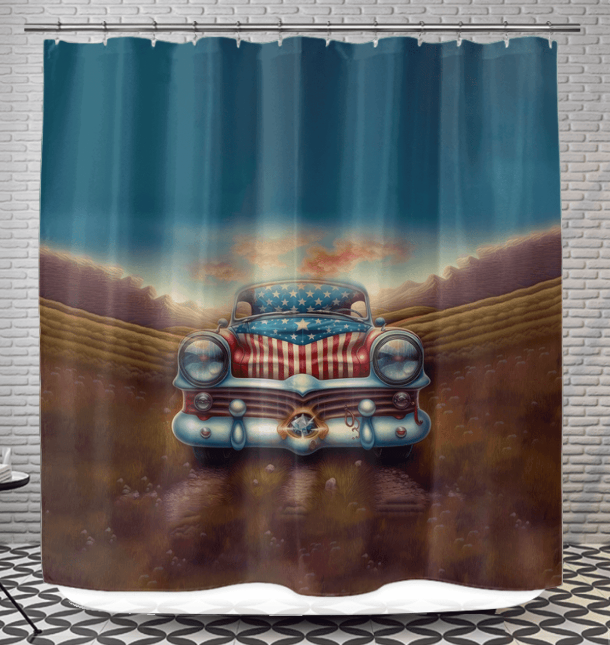 God Bless America Shower Curtain - Beyond T-shirts