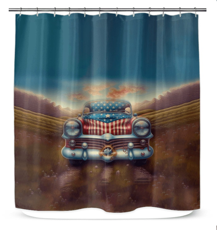 God Bless America Shower Curtain - Beyond T-shirts