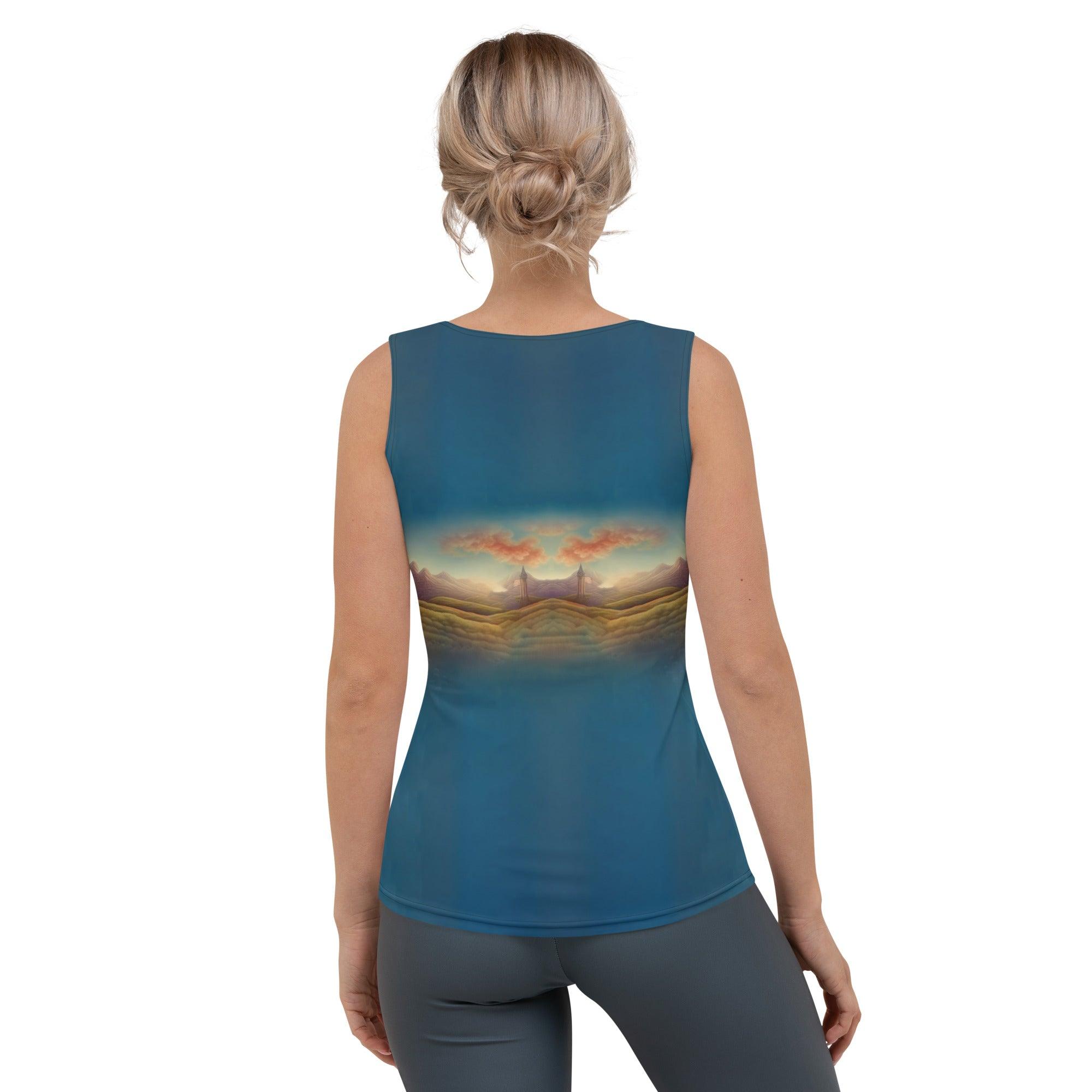 God Bless America Sublimation Cut & Sew Tank Top - Beyond T-shirts