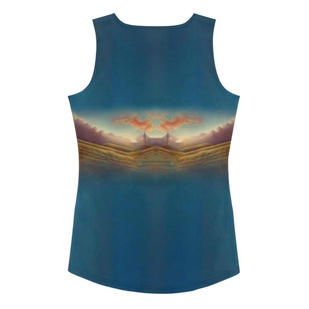 God Bless America Sublimation Cut & Sew Tank Top - Beyond T-shirts