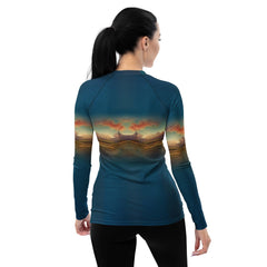 God Bless America Women's Rash Guard - Beyond T-shirts