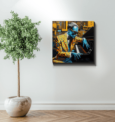 Artists sharing their soul on canvas for unique home decoration.