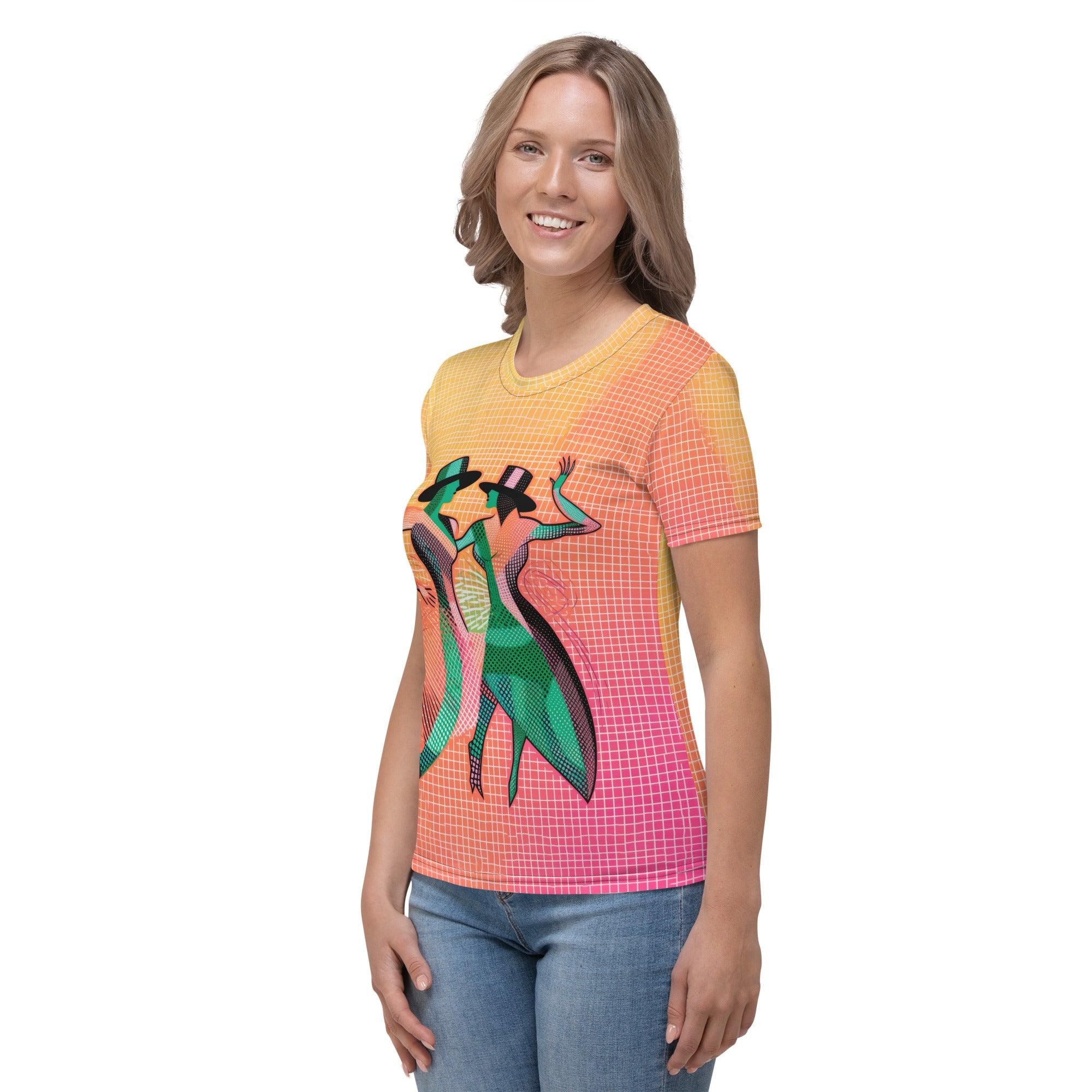 Stylish T-shirt for women featuring Graceful Dance Fashion.