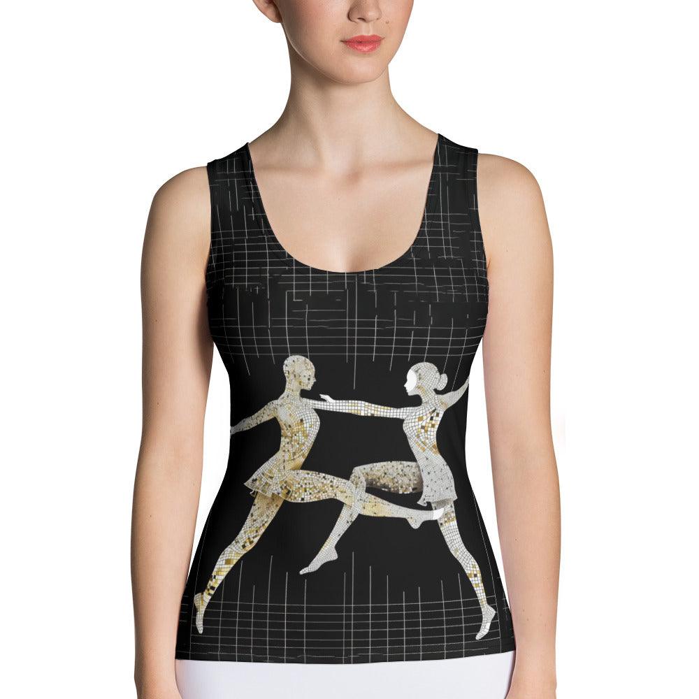 Graceful Feminine Dance Posture Sublimation Cut & Sew Tank Top - Beyond T-shirts