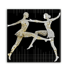 Graceful Feminine Dance Posture Wrapped Canvas - Beyond T-shirts