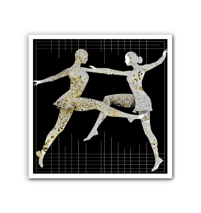 Graceful Feminine Dance Posture Wrapped Canvas - Beyond T-shirts