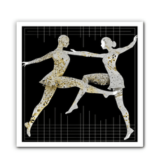 Graceful Feminine Dance Posture Wrapped Canvas - Beyond T-shirts