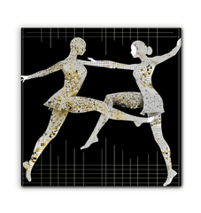 Graceful Feminine Dance Posture Wrapped Canvas - Beyond T-shirts