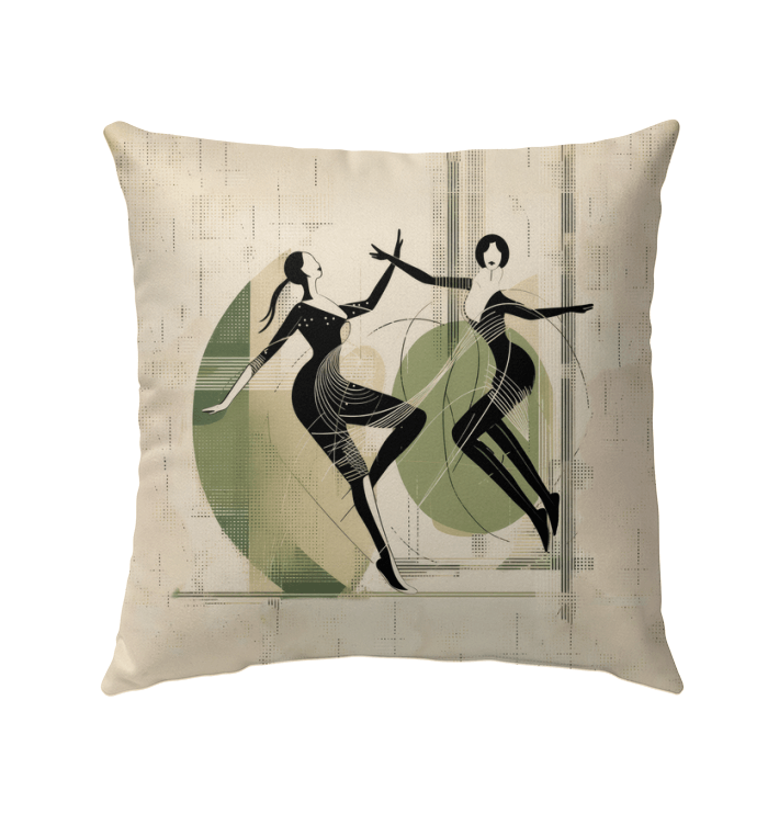 Graceful Women s Dance Attire Outdoor Pillow - Beyond T-shirts