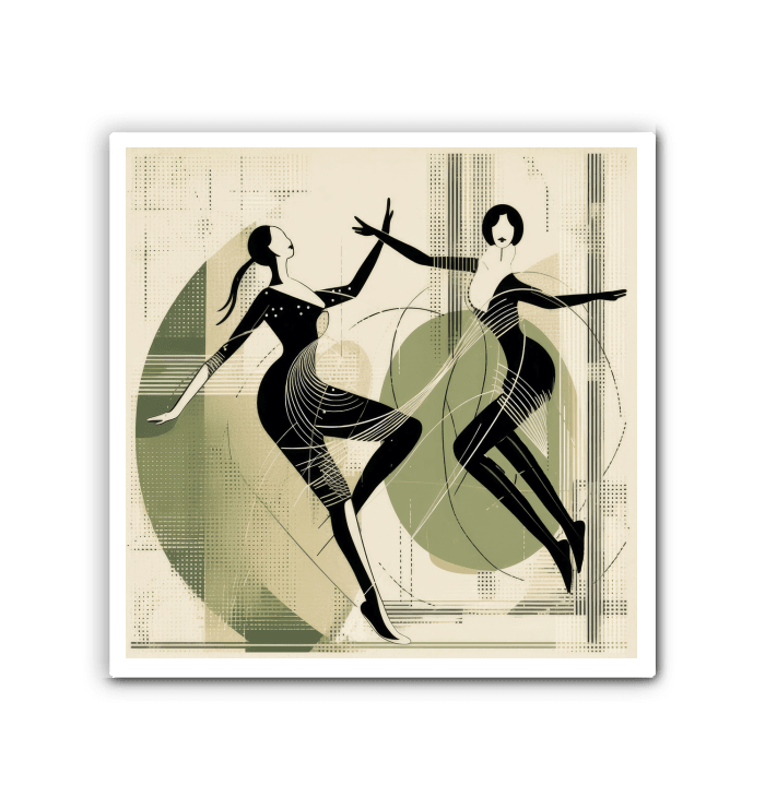 Graceful Women s Dance Attire Wrapped Canvas - Beyond T-shirts