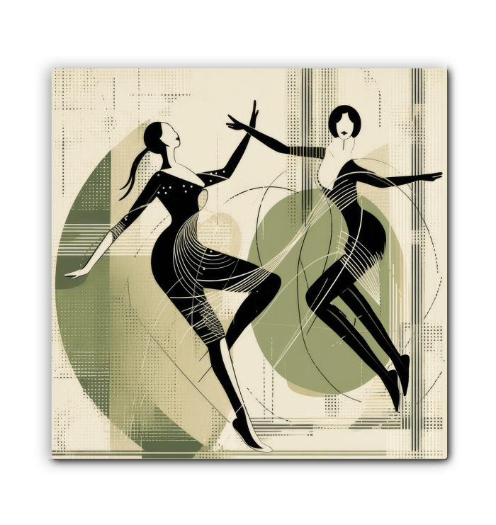 Graceful Women s Dance Attire Wrapped Canvas - Beyond T-shirts