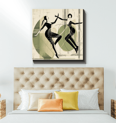 Graceful Women s Dance Attire Wrapped Canvas - Beyond T-shirts