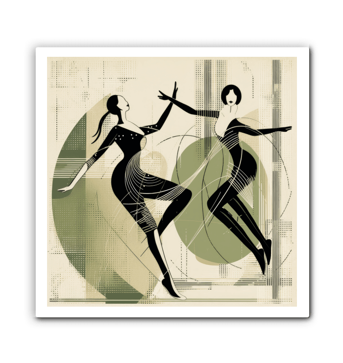 Graceful Women s Dance Attire Wrapped Canvas - Beyond T-shirts