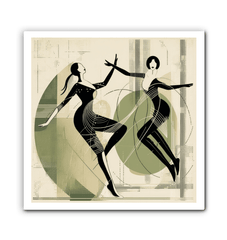 Graceful Women s Dance Attire Wrapped Canvas - Beyond T-shirts