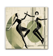 Graceful Women s Dance Attire Wrapped Canvas - Beyond T-shirts