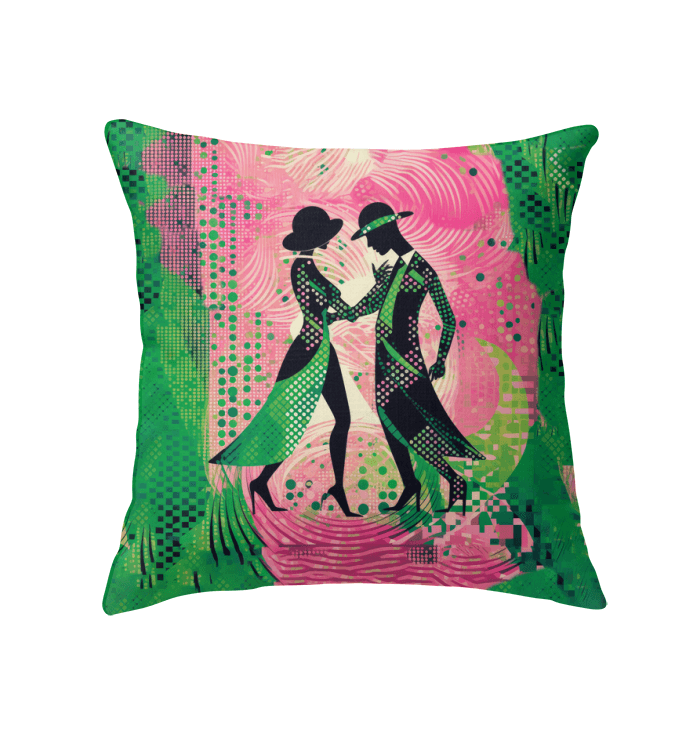 Graceful Women's indoor dance flair pillow in a cozy room setting.