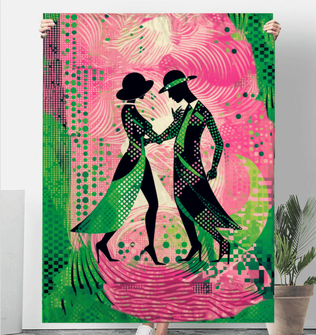 Luxurious women's dance flair sherpa blanket, perfect for stylish comfort.