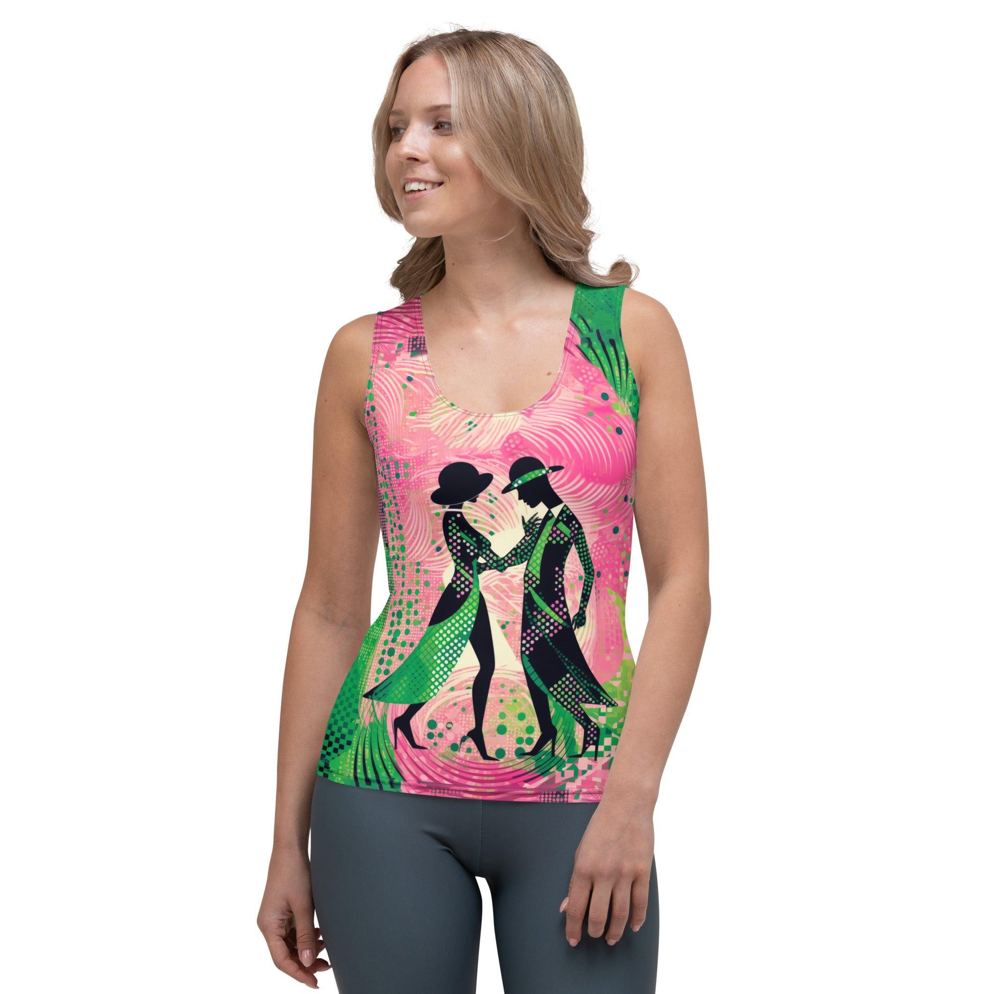 Graceful Women's Dance Flair Sublimation Cut & Sew Tank Top - Beyond T-shirts