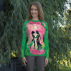 Graceful Women's Dance Flair Women's Rash Guard - Beyond T-shirts