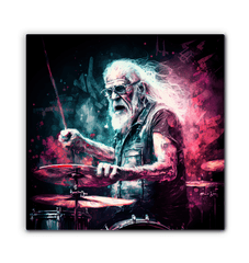 Grandfather keeps the rhythm wrapped canvas - Beyond T-shirts